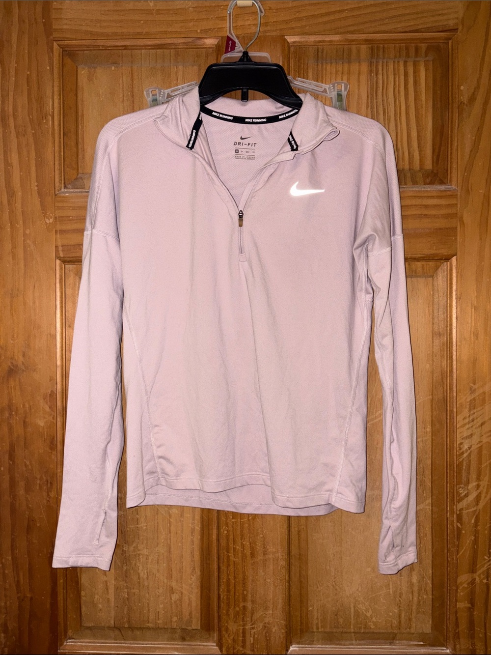 Nike Light Pink Dri-FIT Quarter-Zip Pullover